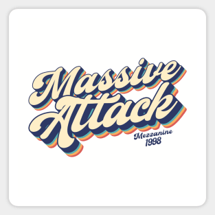 Massive Attack - Mezzanine / Retro Layered 90's Magnet